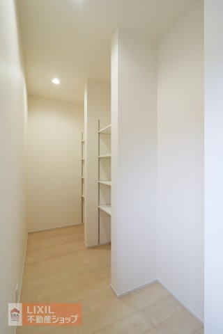 【収納】現地完成写真。しっかり収納がついております！
