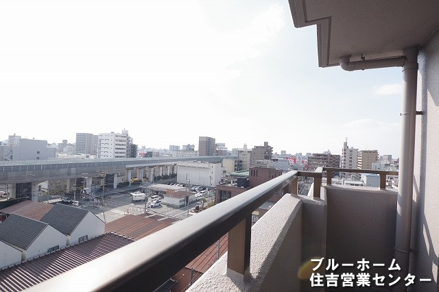 バルコニーからの眺望です！