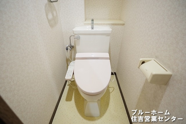 清潔感を保つ温水洗浄便座です！