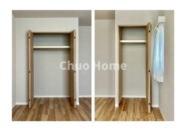 居室にはクローゼットを完備し、自由度の高い家具の配置が叶うシンプルな空間です。お子様の成長と必要になる子供部屋を与えるにはぴったりの間取りですね。