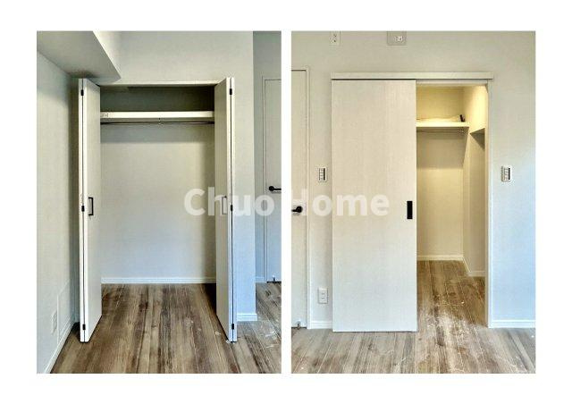 居室にはクローゼットを完備し、自由度の高い家具の配置が叶うシンプルな空間です。お子様の成長と必要になる子供部屋を与えるにはぴったりの間取りですね。