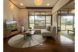 久留米市山本町豊田戸建の外観