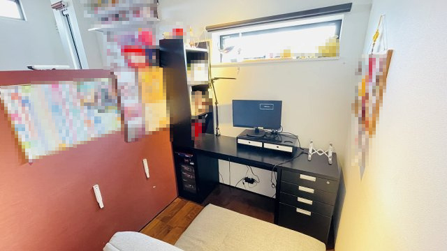 洋室5.1帖に書斎スペース2.6帖があります！　