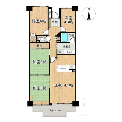 間取り：322000570207