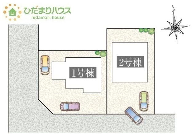 南側道路なので陽当り良好☆彡　（2号棟）