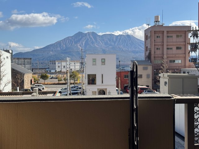 桜島もよく見えます。