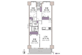 サンマンション高畑の間取り