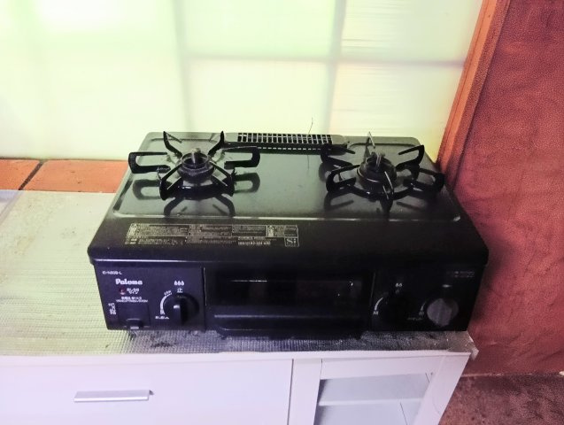 ガスコンロはお好みのものに手軽に変更できますね！