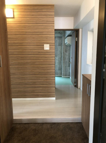 明るい玄関です