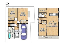 大阪市鶴見区中茶屋1丁目の間取り