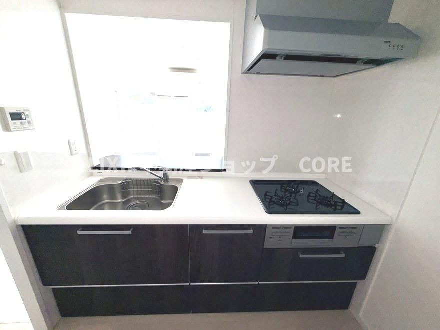 沢山の調理器具や調味料が収納でき、大きな流しもついてます　毎日のお料理が楽しみです。