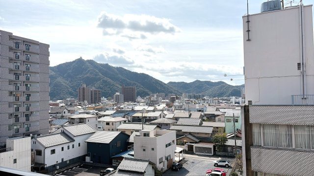 バルコニーからの眺望になります♪岐阜城をご鑑賞いただけます♪