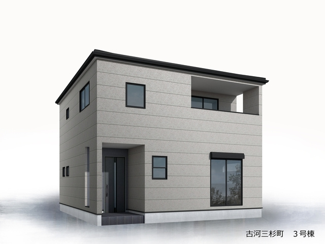 【完成予想図】3号棟　建築中