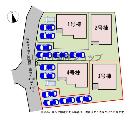 【区画図】3号棟　区画図です。