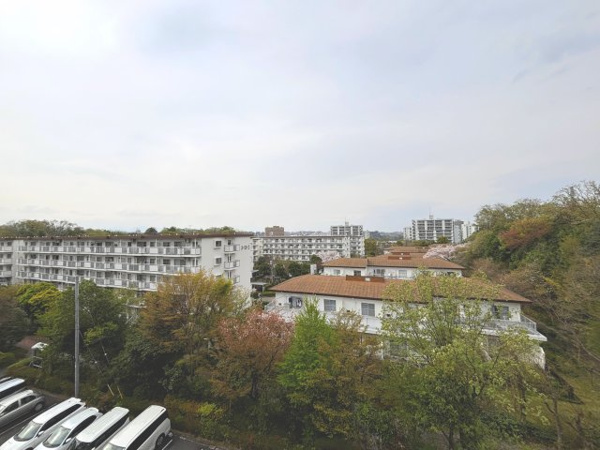 【グリーンメゾン南大沢　リビングを中心にした団らん設計 の展望】