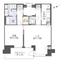 グラングリーン大阪 THE NORTH RESIDENCEの間取り