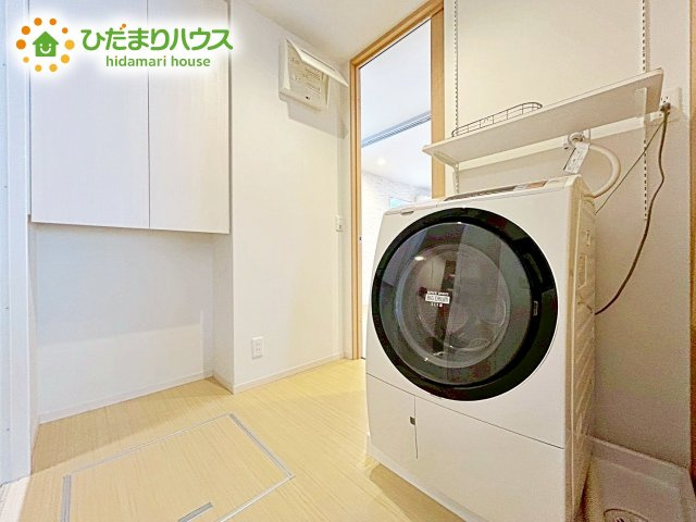 ランドリースペースがあることで洗濯家事の時短になります