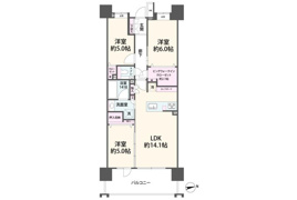 クレストプライムレジデンスアベニュー参番街の間取り