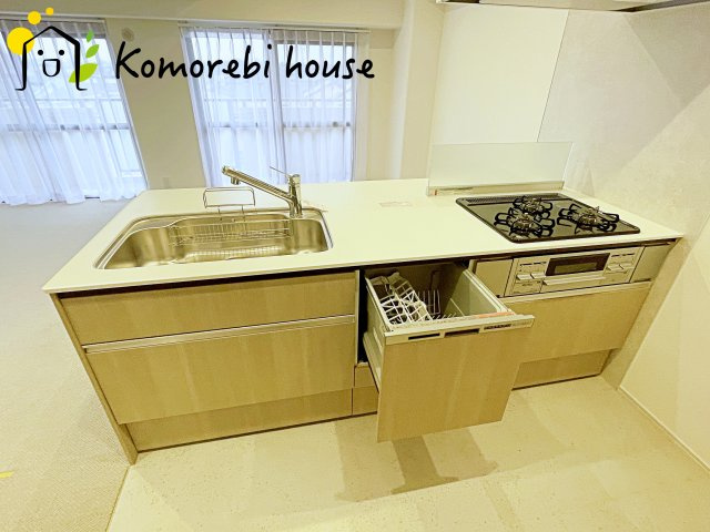コンパクトなキッチンで掃除もラクラク