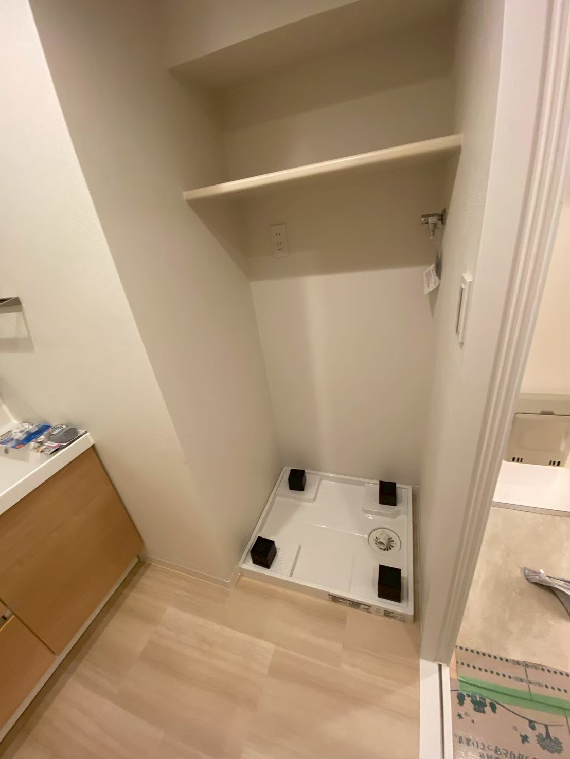 洗濯機置き場の写真です。