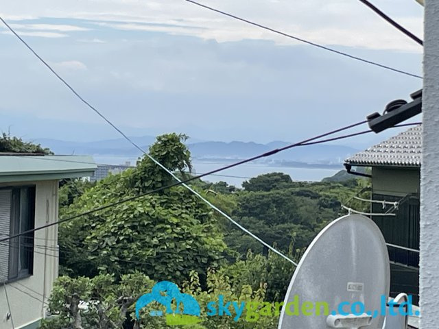 2階バルコニーから見た風景