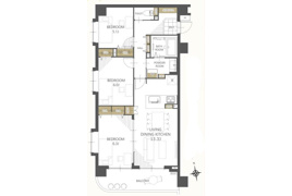 東久留米市前沢の中古マンションの間取り