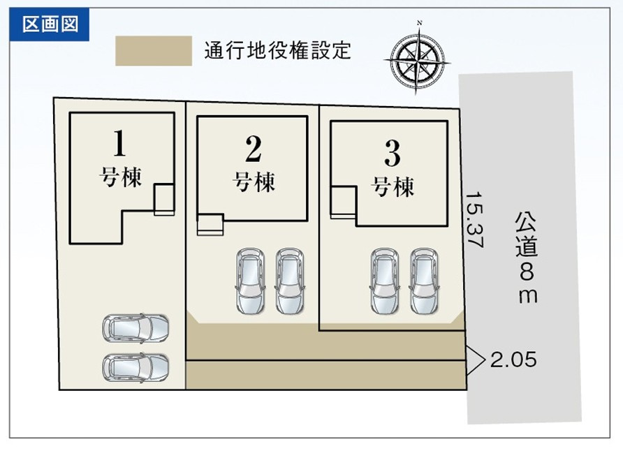 2号棟の区画図です