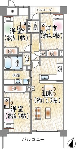 間取り：328000629869