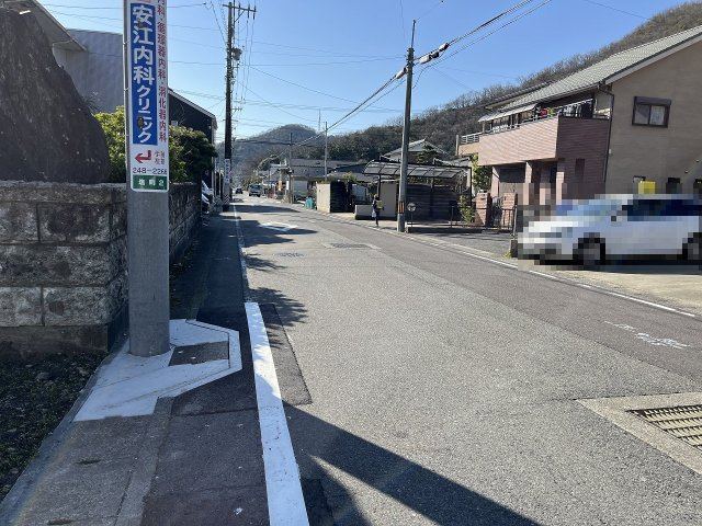 前面道路　東から