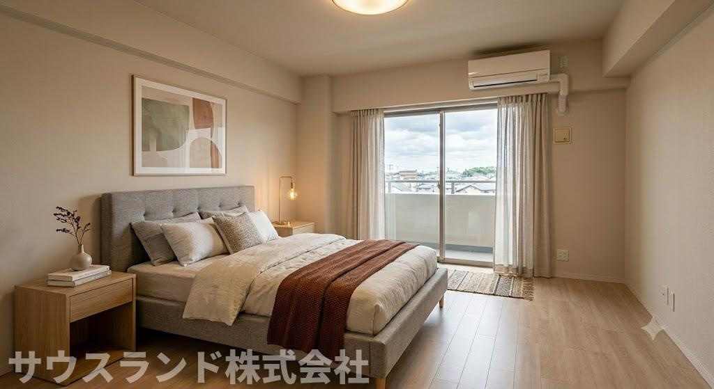 本画像は空室写真にCG・AI技術で家具・調度品（絨毯などを含む）を配置したバーチャルステージング画像です。画像内の家具・小物は販売価格に含まれません。現況と差異がある場合は現況を優先とします。
