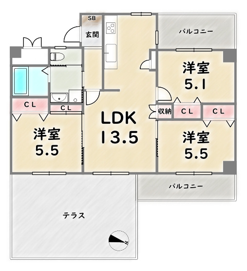 間取り：326000244070