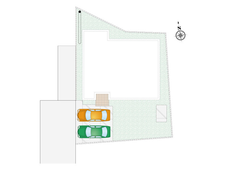 2号棟　区画図　南側接道幅員約5ｍ