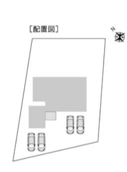 カースペースは車種にもよりますがお車4台駐車可能です。