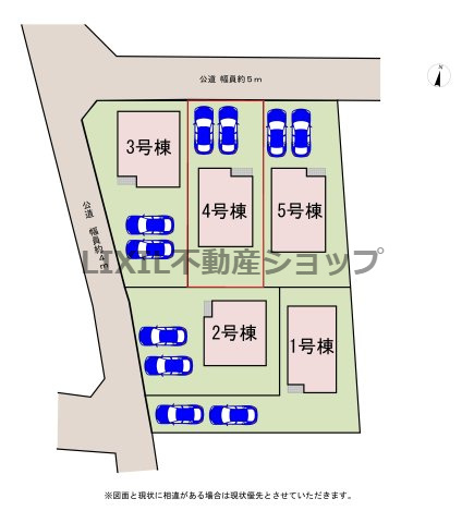 【区画図】4号棟　区画図です。