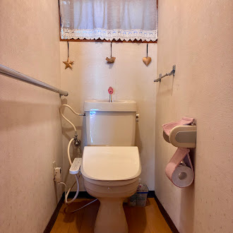 使いやすい空間できれいに使われているトイレです。