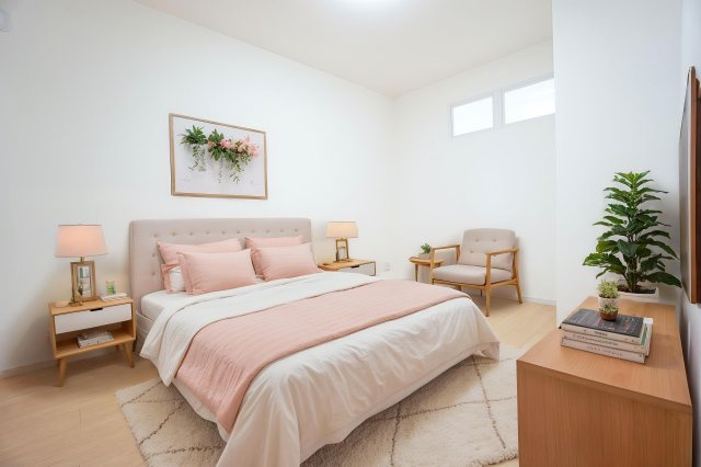 約5.5帖の洋室♪中部屋ですがエアコン設置可能です♪採光が取れる小窓付きで寝室としてもご利用できます♪