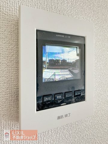 【TVインターホン】現地完成写真。カラーTVインターホン。