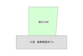 川崎区浅田2丁目 建築条件なし売地 の間取り