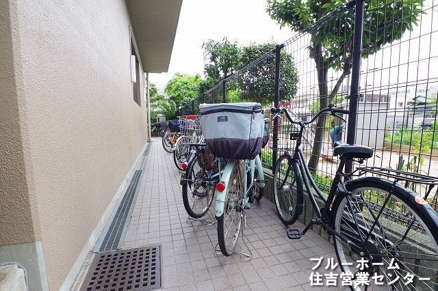 自転車置き場です！