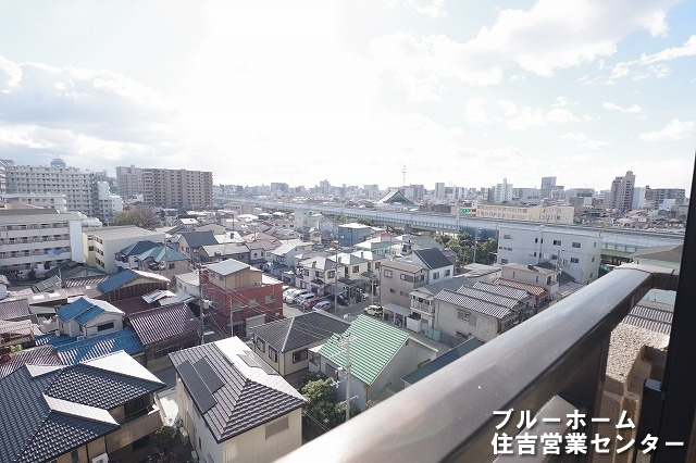 バルコニーからの眺望です！