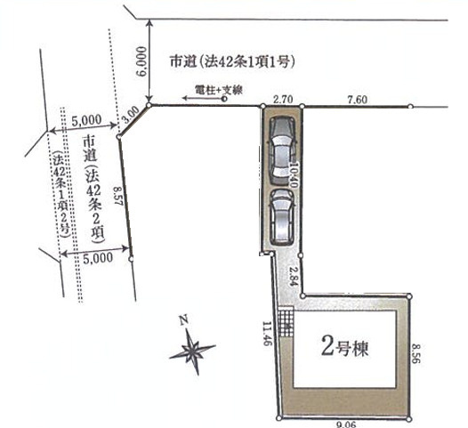 2号棟　土地図