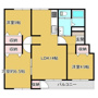 大宮七里グリーンハイツ　6号棟の間取り