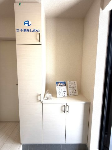 ●玄関収納●　玄関にあるシューズ収納は大容量♪
