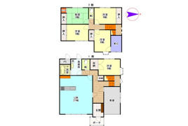 高山市山田町の中古戸建ての間取り
