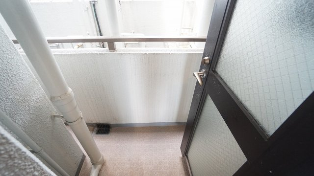 キッチン、洗面脱衣室の横に勝手口ドアつき　こちらもバルコニーつながり　※バルコニー?3あります