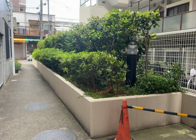 中庭（パティオ）とは、一つの建築物の内部に設けられた、壁などで囲われている庭のことを指します。コの字型、ロの字型が主流ですが、L字型の中庭もあります。最近では、インテリア性の高さからも人気があります。
