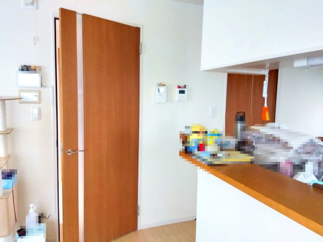 カウンターキッチンになっているので家族の様子を見ながら家事が出来ますね。