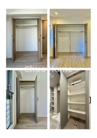 居室にはクローゼットを完備し、自由度の高い家具の配置が叶うシンプルな空間です。お子様の成長と必要になる子供部屋を与えるにはぴったりの間取りですね。