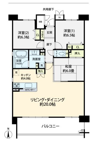 住居専有面積90.90平米、バルコニー約15.17平米、南向き、7階部分／10階建て