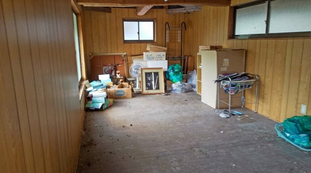 荷物の保管や作業部屋として活用できる、収納スペース